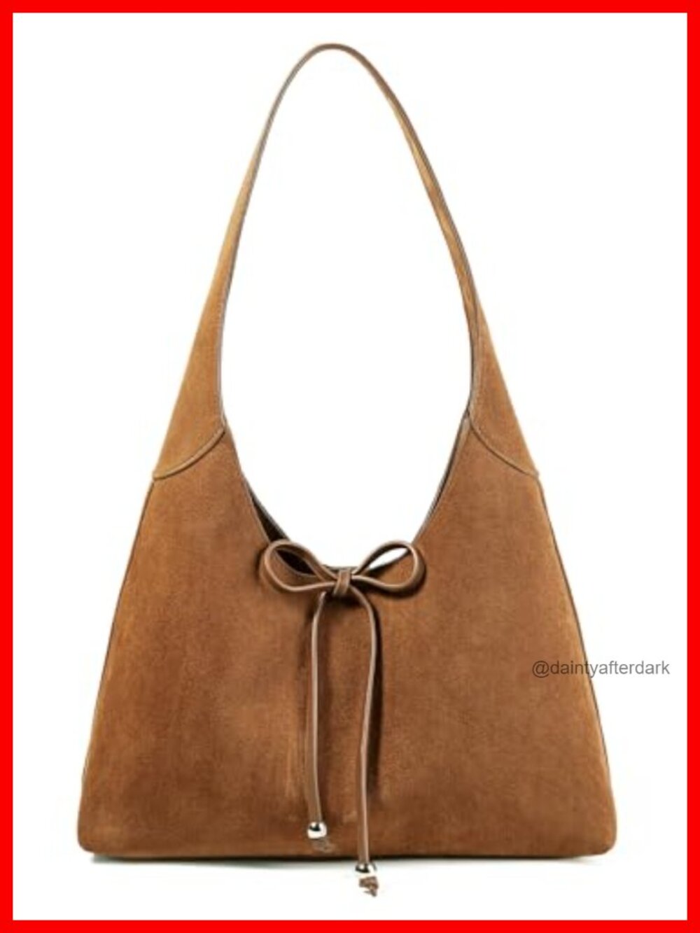 Faux Suede Hobo Shoulder Bag Large Satchel Purse for Travel Work